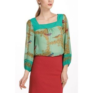 Vanessa Virginia Warbler Post Peasant Blouse